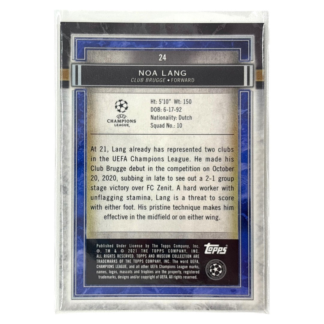 TOPPS サッカーカード MUSEUM COLLECTION NOA LANG BRUGGE 91/99 #24 中古 IT1