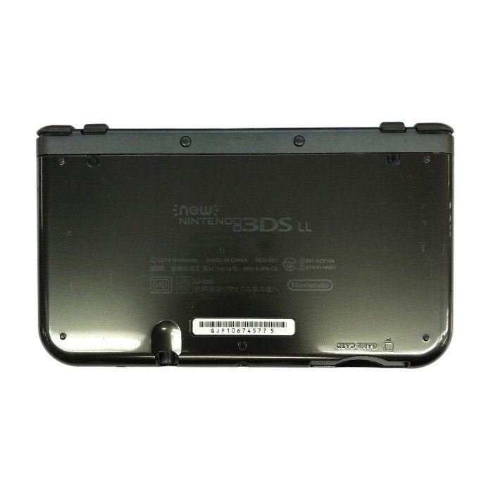 任天堂 Newニンテンドー3DS LL 本体 メタリックブラック NINTENDO 赤外線通信 RED-001 中古 T1