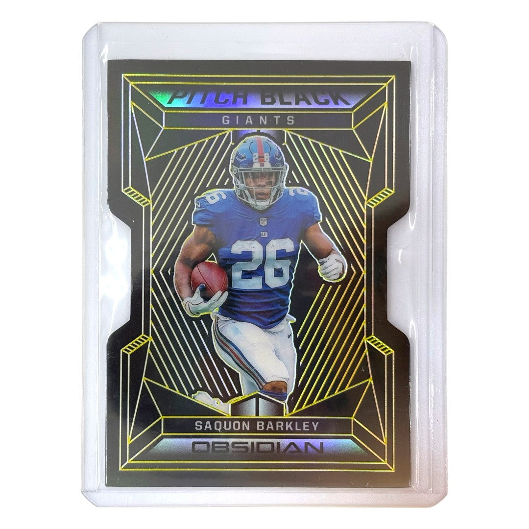 PANINI NFLカード OBSIDIAN DIE-CUT SAQUON BARKLEY GIANTS 02/10 #PB-16 中古 IT1