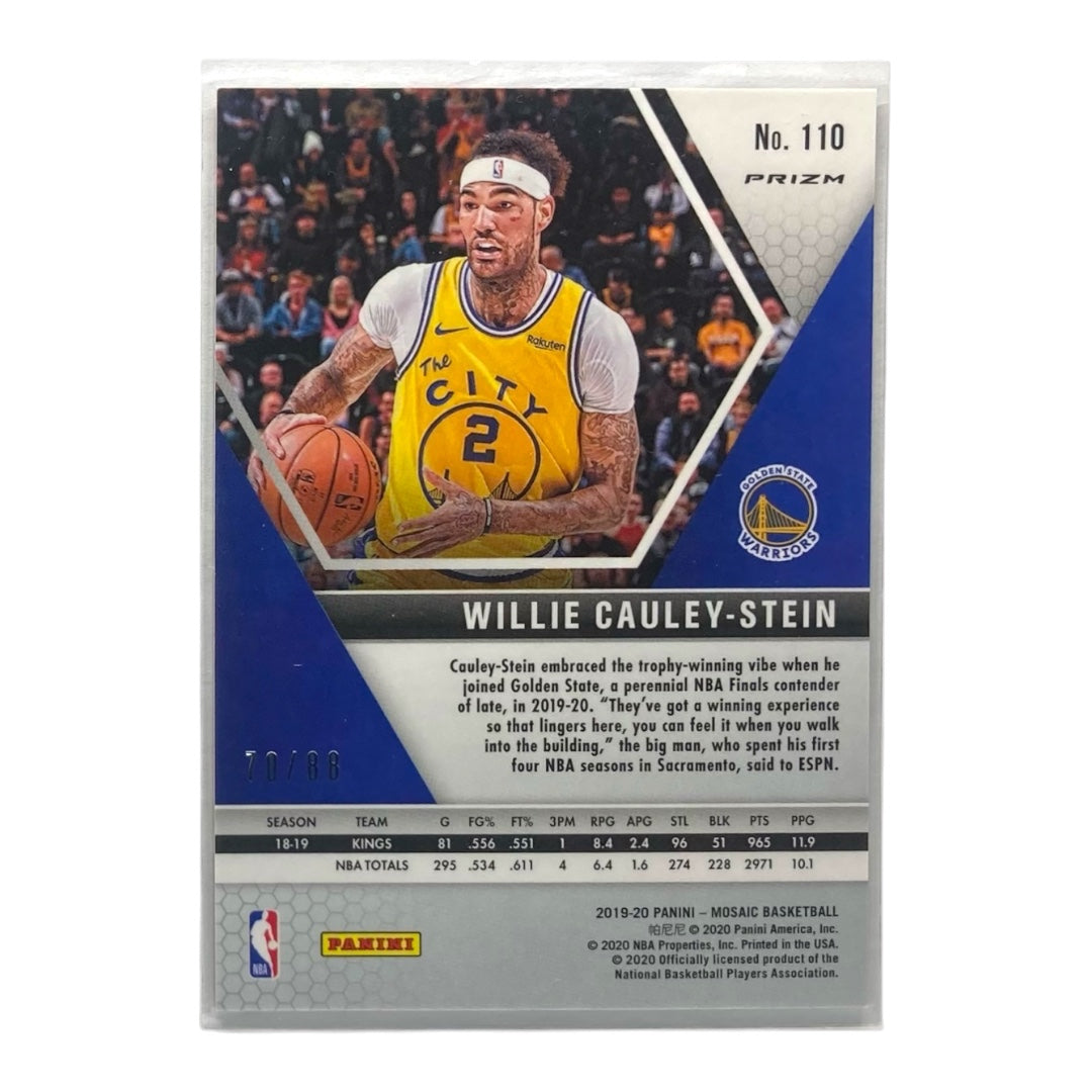 PANINI NBAカード MOSAIC PRIZM WILLIE CAULEY-STEIN GOLDEN STATE WORRIORS /88 #110 中古 IT2