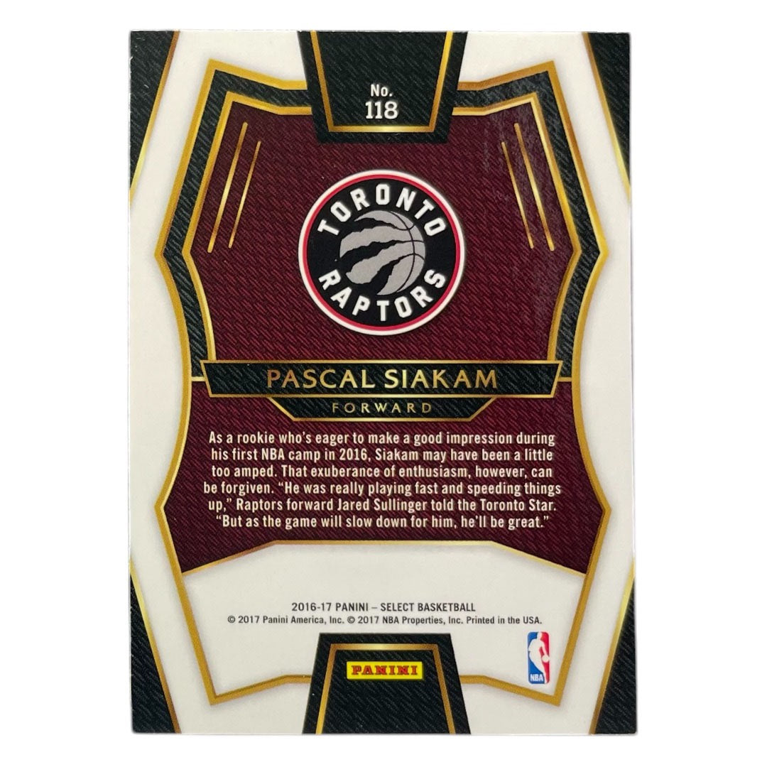 PANINI NBAカード SELECT PASCAL SIAKAM TORONTO RAPTORS #118 中古 IT2