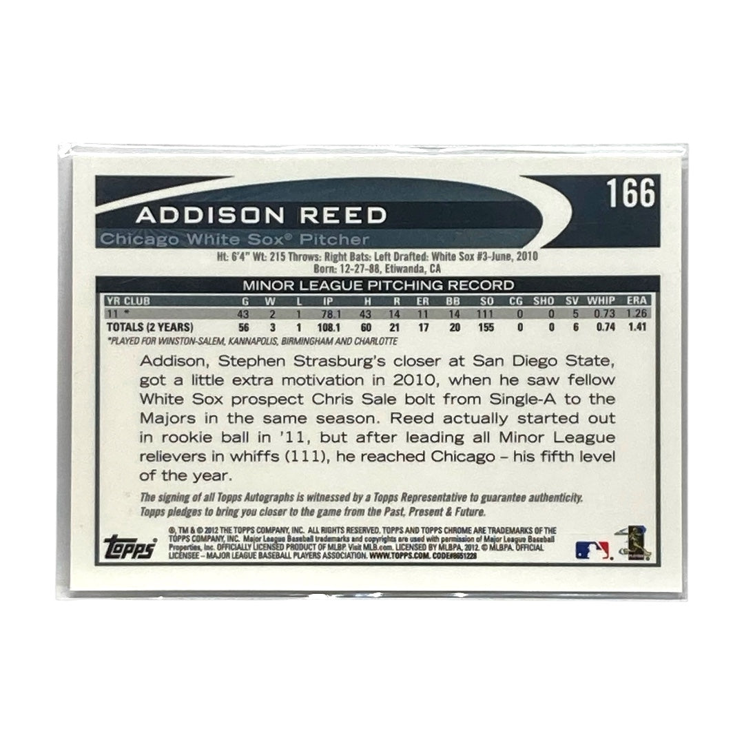 TOPPS MLBカード CHROME ADDISON REED WHITE SOX #166 中古 IT2