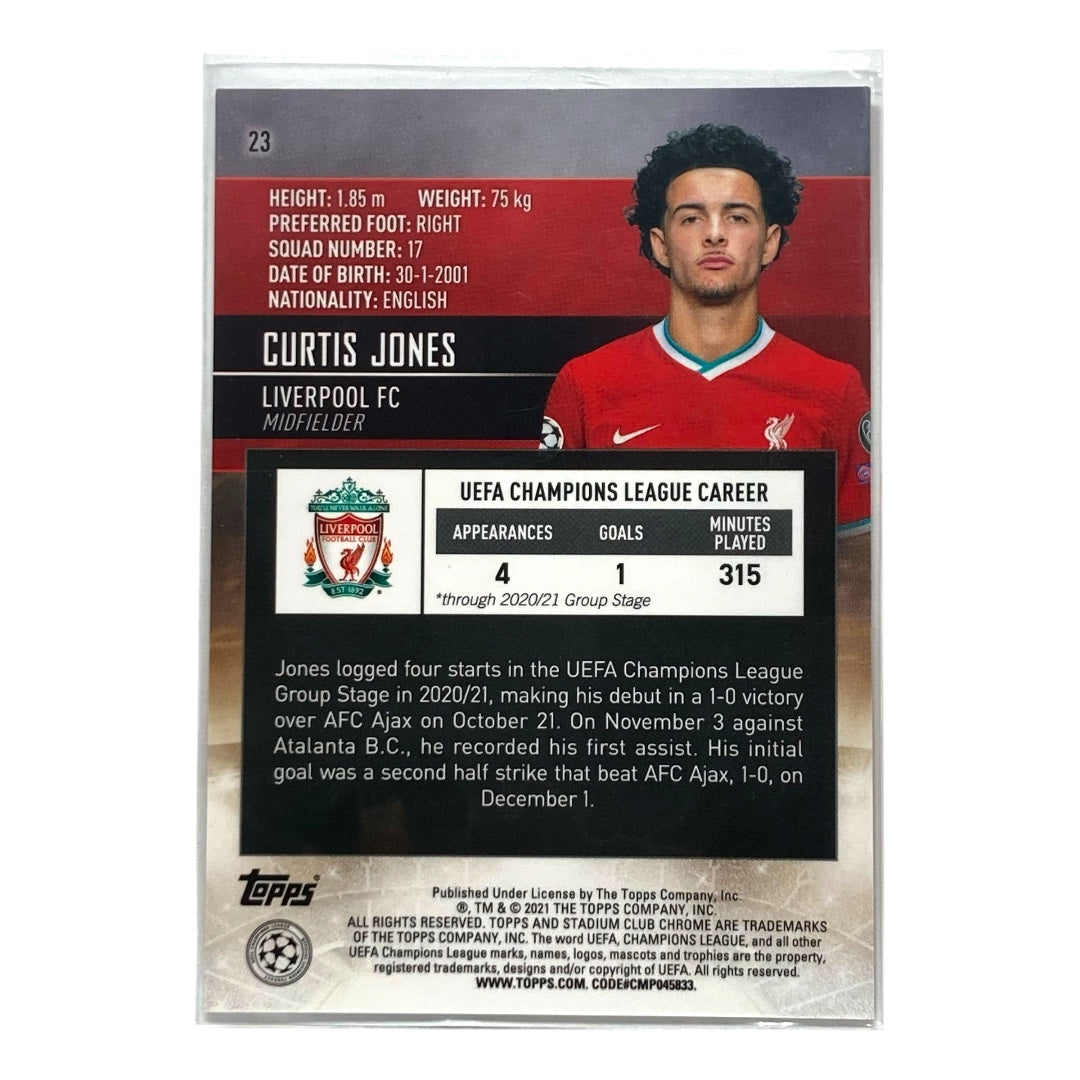 TOPPS サッカーカード STADIUM CLUB CHROME CURTIS JONES LIVERPOOL #23 中古 IT2