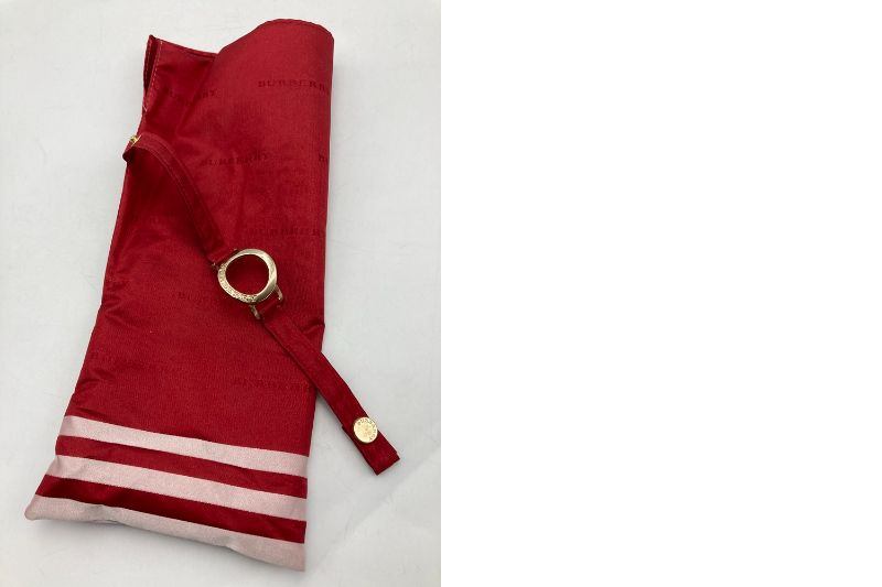 BURBERRY バーバリー 折りたたみ 雨傘 中古 D4