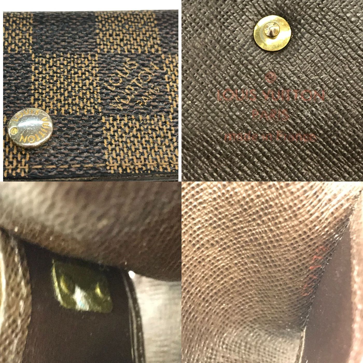 LOUIS VUITTON ルイヴィトン ダミエ ミュルティクレ4 キーケース ユニセックス 4連 コンパクト ブラウン N62631 中古 T1