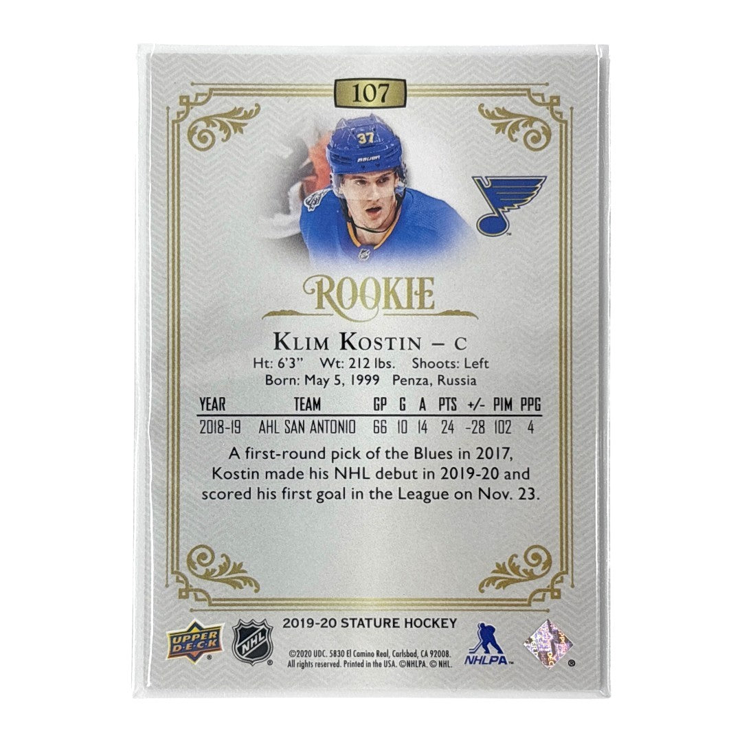 UPPER DECK NHLカード STATURE KLIM KOSTIN BLUES 06/75 #107 中古 IT1