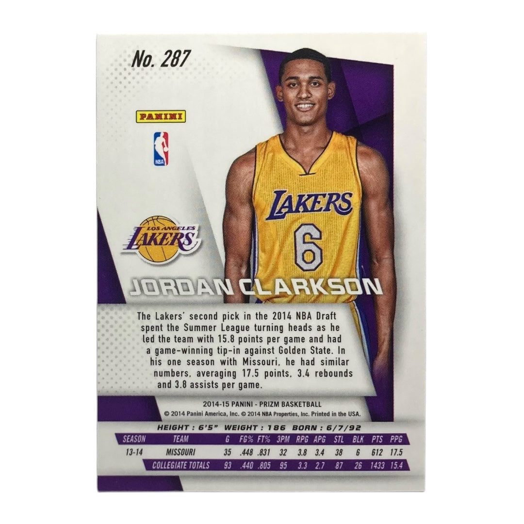 PANINI NBAカード PRIZM JORDAN CLARKSON LOS ANGELES LAKERS #287 中古 IT2
