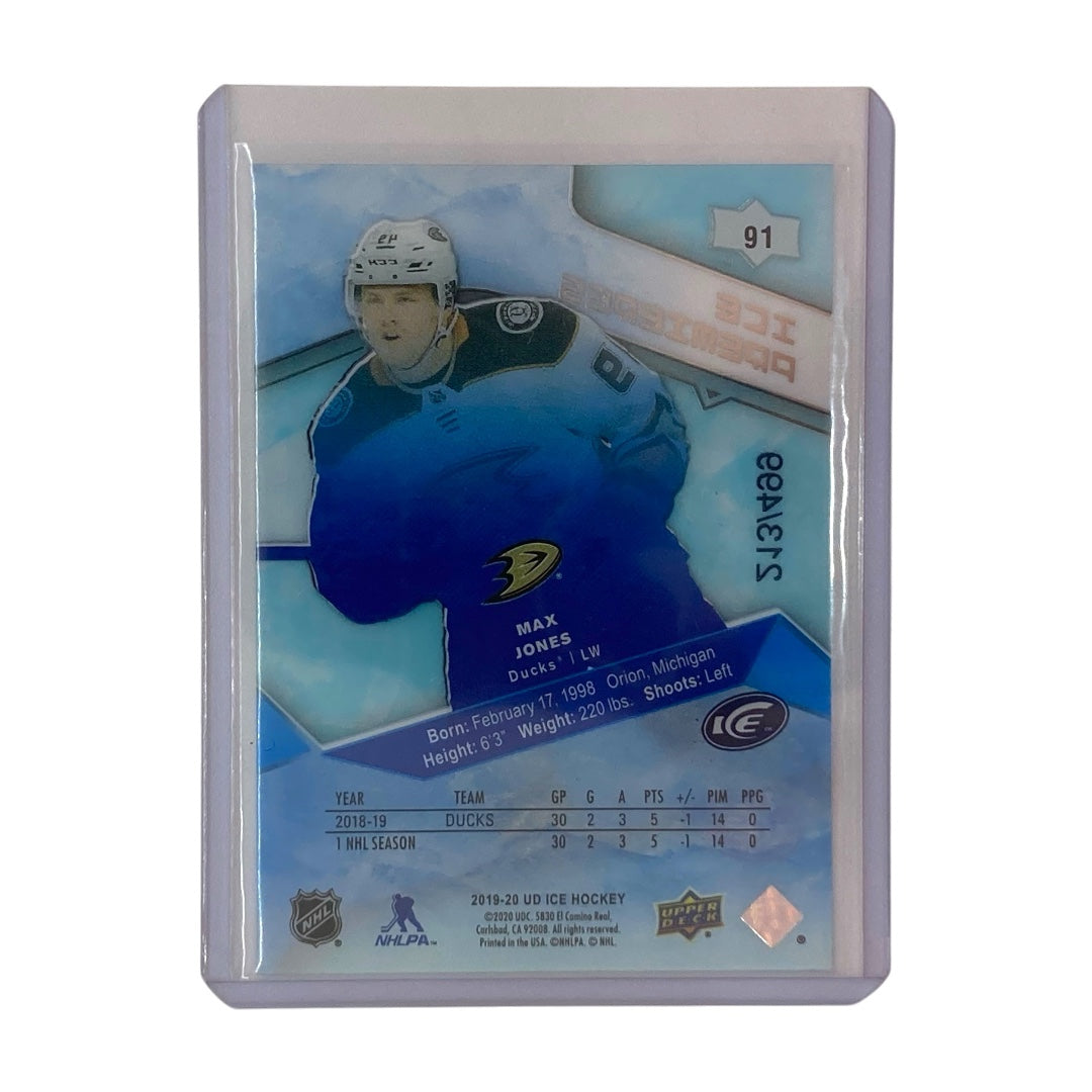 UPPER DECK NHLカード ICE MAX JONES DUCKS 213/499 #91 中古 IT2