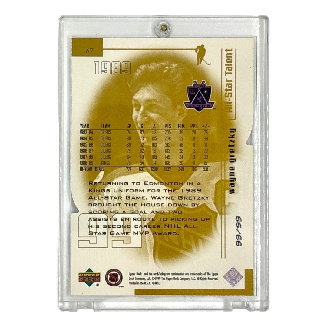 UPPER DECK NHLカード LIVING LEGEND ALL-STAR TALENT WAYNE GRETZKY KINGS /99 #67 中古 IT1