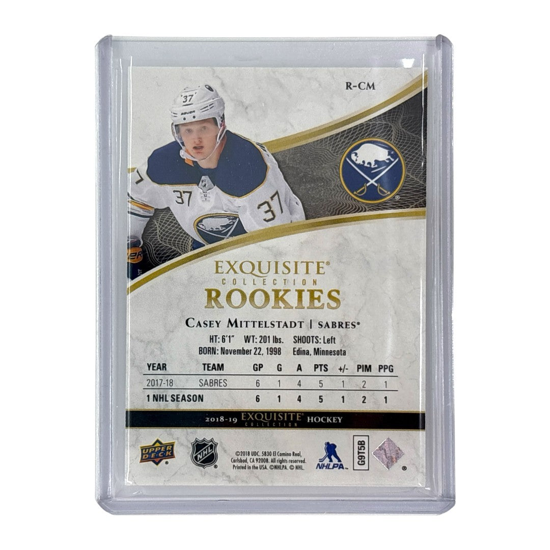 UPPER DECK NHLカード EXQUISITE COLLECTION CASEY MITTELSTADT SABRES 03/37 #R-CM 中古 IT1