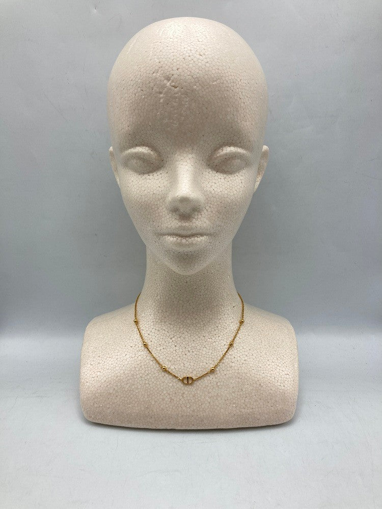 Christian Dior クリスチャンディオール CDロゴ ネックレス 中古 D4