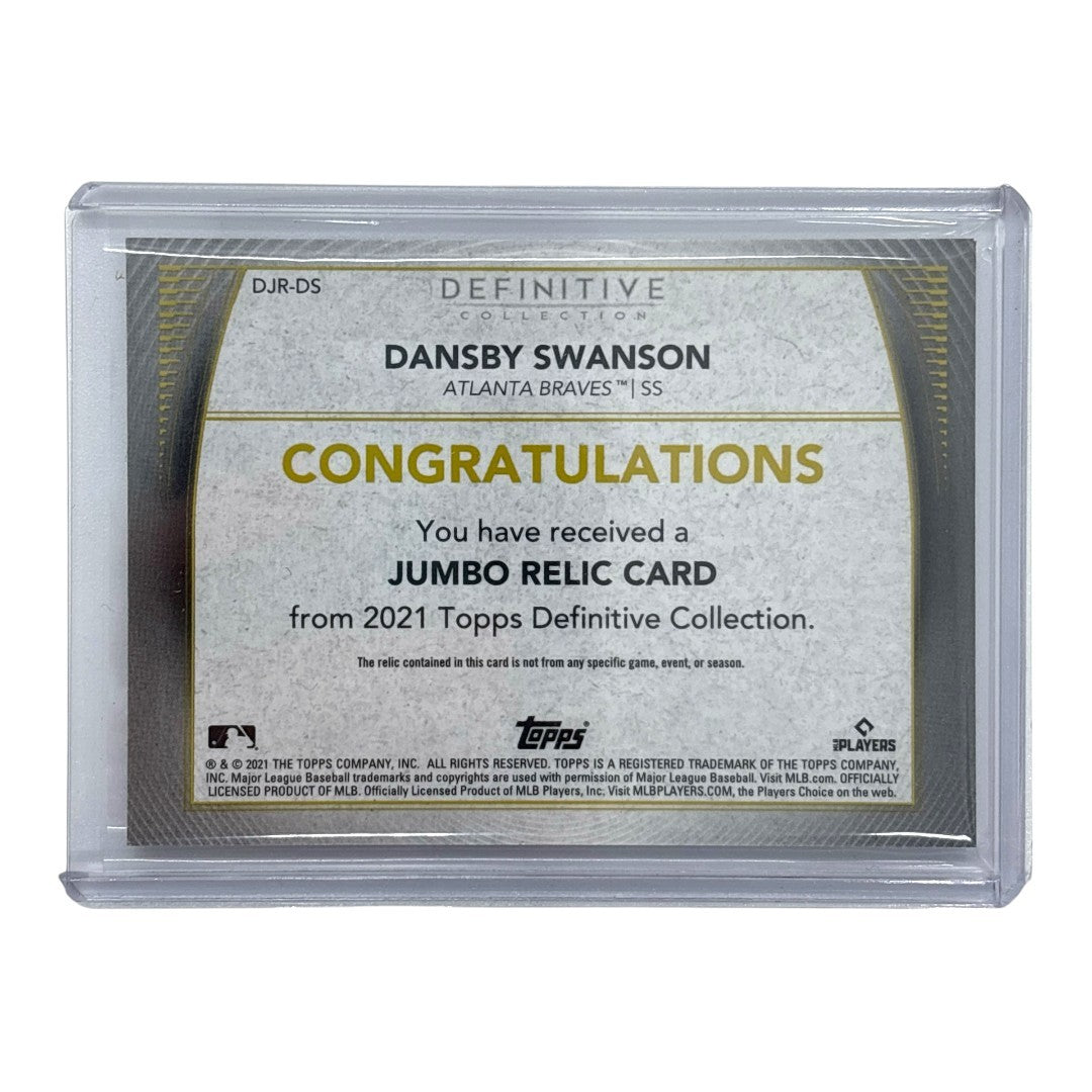 TOPPS MLBカード DEFINITIVE COLLECTION DANSBY SWANSON ATLANTA BRAVES 24/30 #DJR-DS 中古 IT1