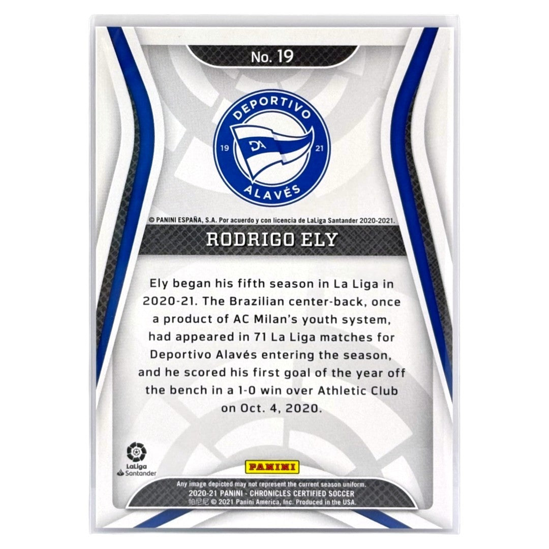 PANINI サッカーカード CHRONICLES CERTIFIED RODRIGO ELY D. ALAVES /99 #19 中古 IT1