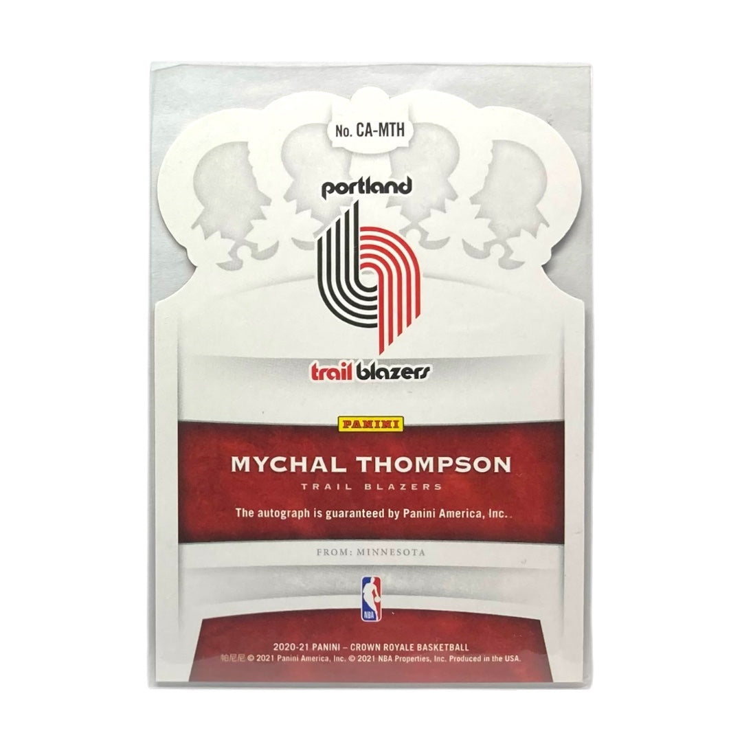 PANINI NBAカード CROWN ROYALE DIE CUT MYCHAL THOMPSON TRAIL BLAZERS /49 #CA-MTH 中古 IT2