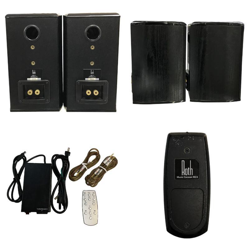 Roth Audio MUSIC COCOON MC4 真空管 プリメインアンプ / OLi2 ペアスピーカー セット ブラック/シルバー iPodドック LED MC4 中古 T1