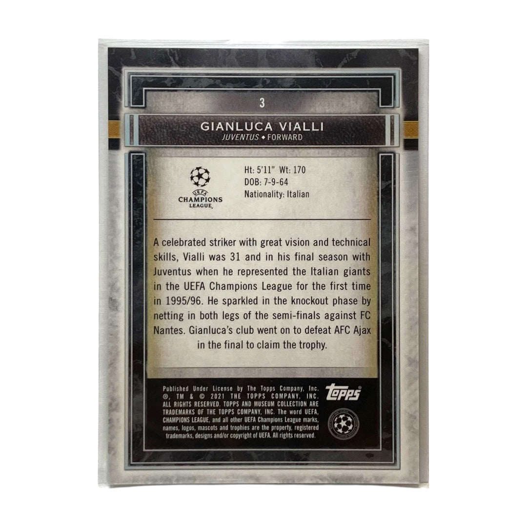 TOPPS サッカーカード MUSEUM COLLECTION GIANLUCA VIALLI JUVENTUS 74/99 #3 中古 IT2