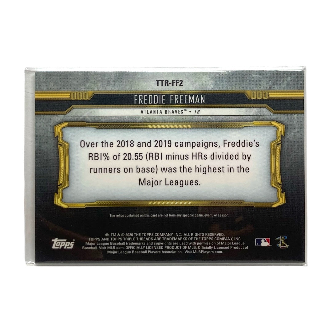 TOPPS MLBカード TRIPLE THREADS FREDDIE FREEMAN BRAVES 23/36 #TTR-FF2 中古 IT2