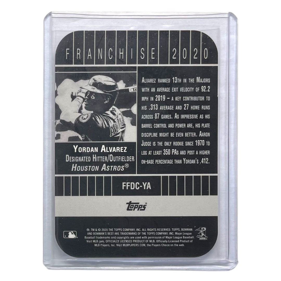 TOPPS MLBカード BOWMAN'S BEST YORDAN ALVAREZ HOUSTON ASTROS #FFDC-YA 中古 IT2