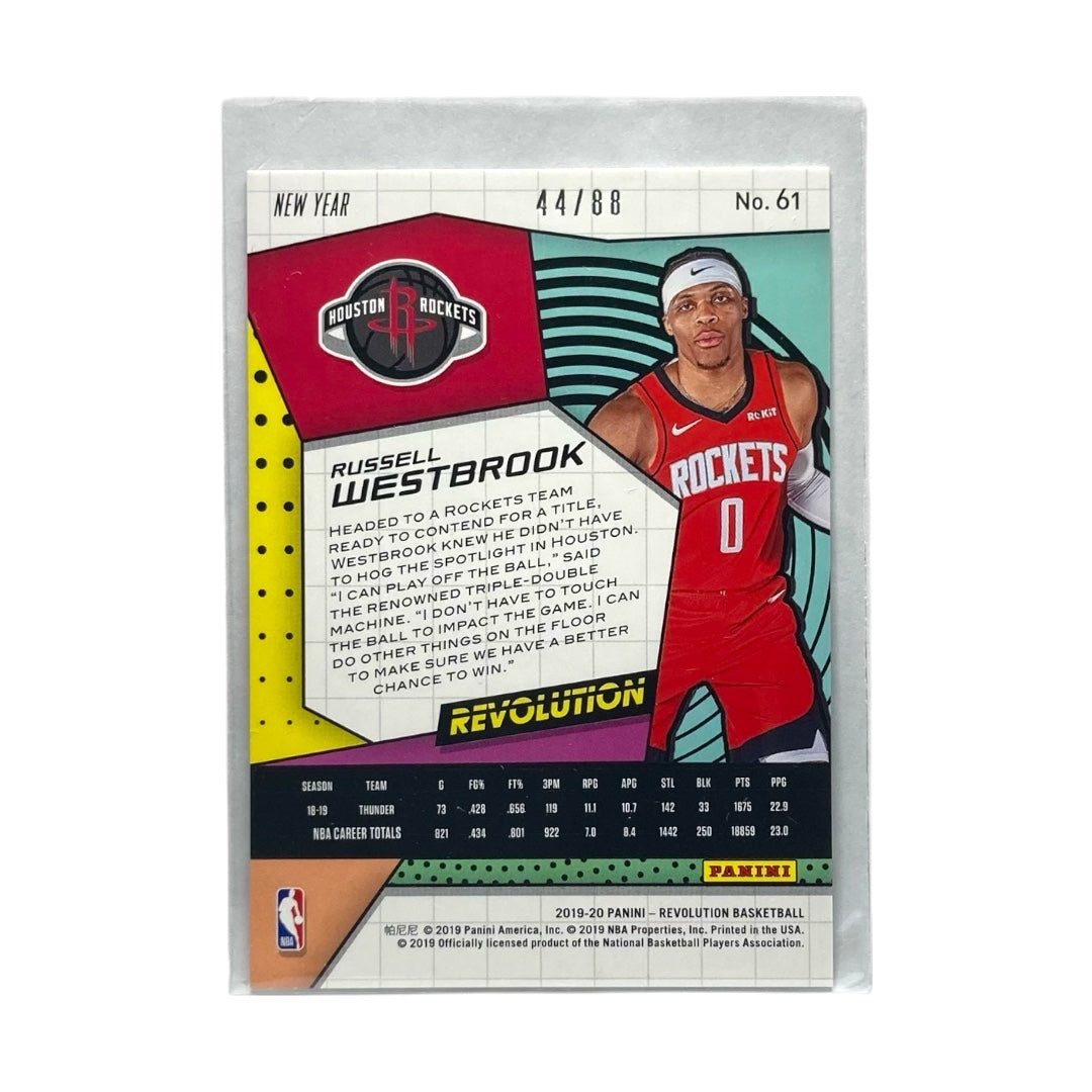 PANINI NBAカード REVOLUTION RUSSELL WESTBROOK HOUSTON ROCKETS /88 #61 中古 IT2