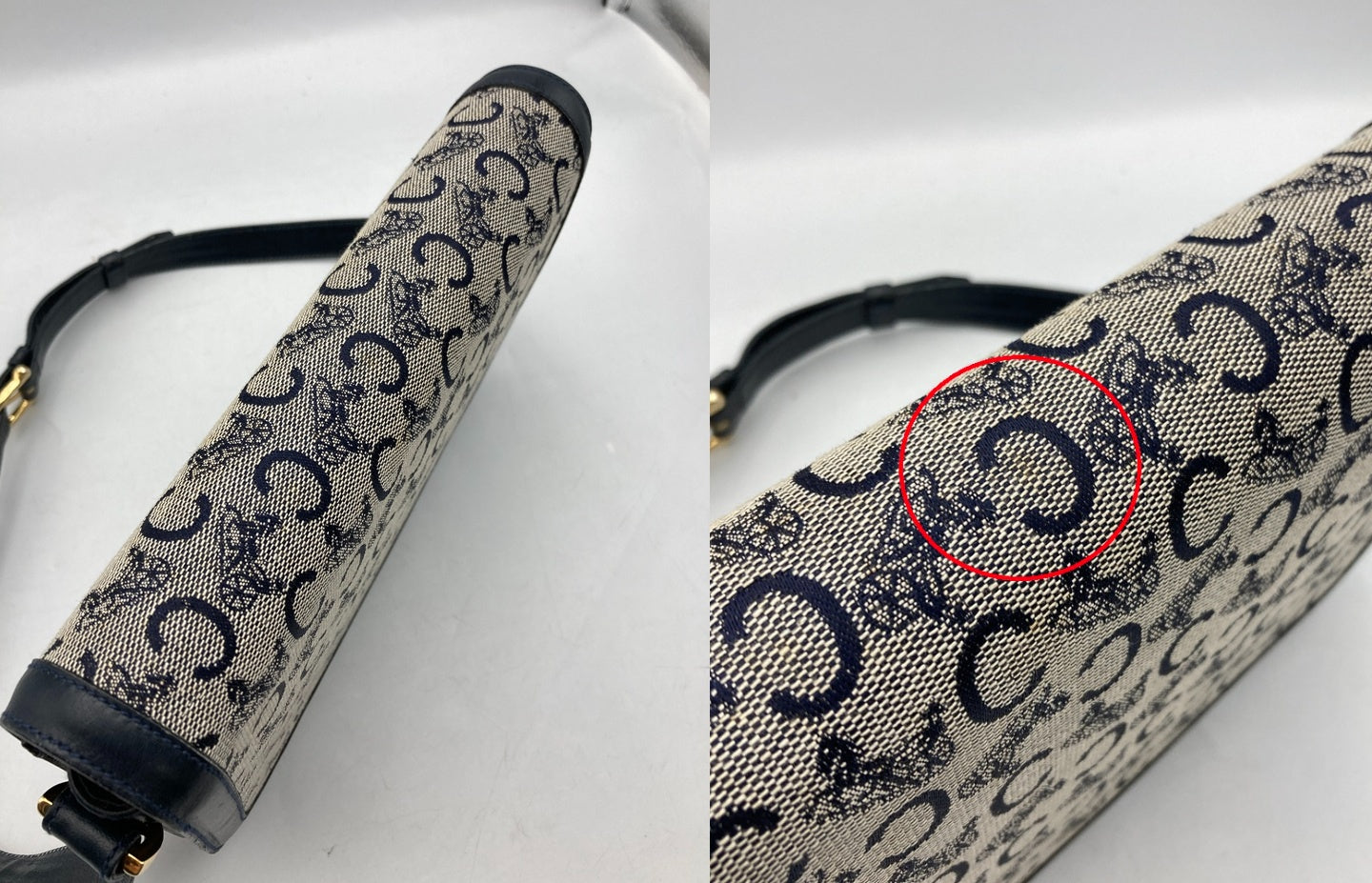 CELINE セリーヌ Cサルキー 肩掛け ショルダーバッグ レディース 中古 D4