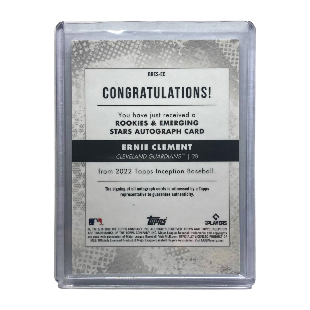 TOPPS MLBカード INCEPTION ERNIE CLEMENT GUARDIANS 183/299 #BRES-EC 中古 IT2