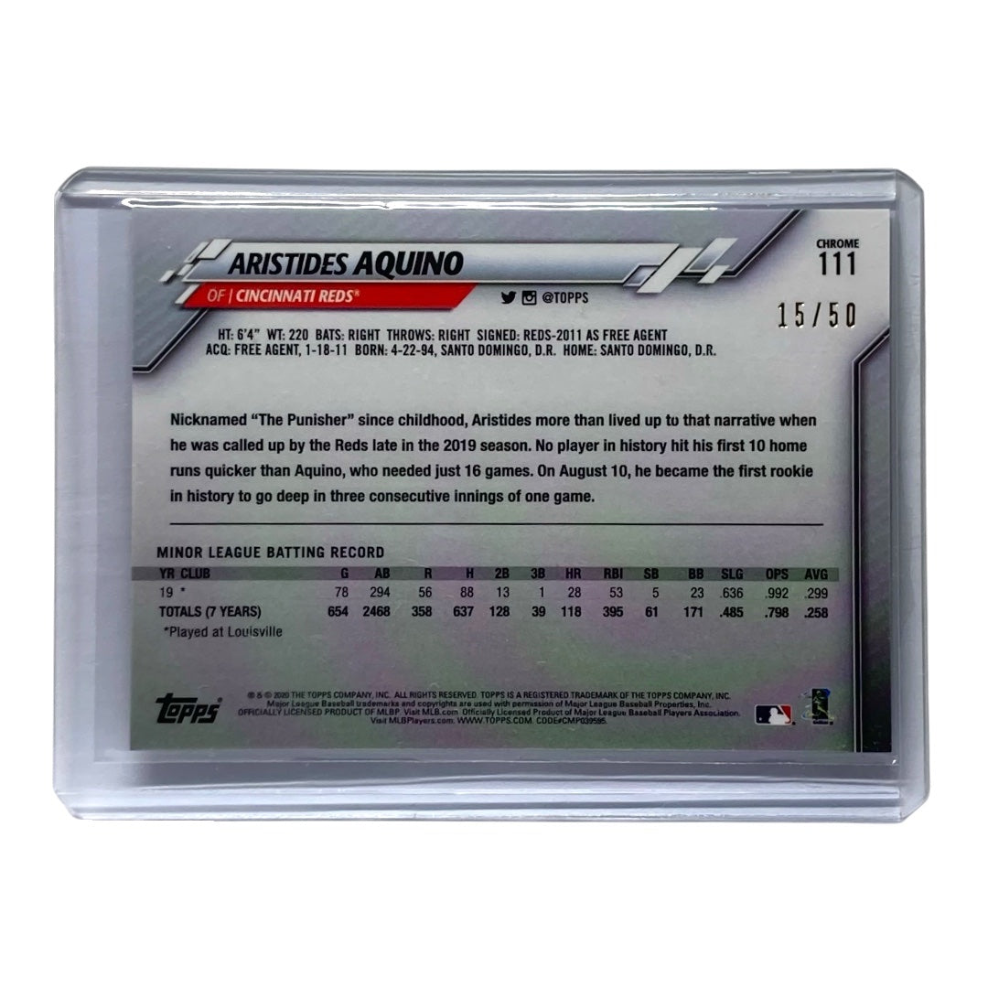 TOPPS MLBカード CHROME ARISTIDES AQUINO REDS 15/50 #111 中古 IT2