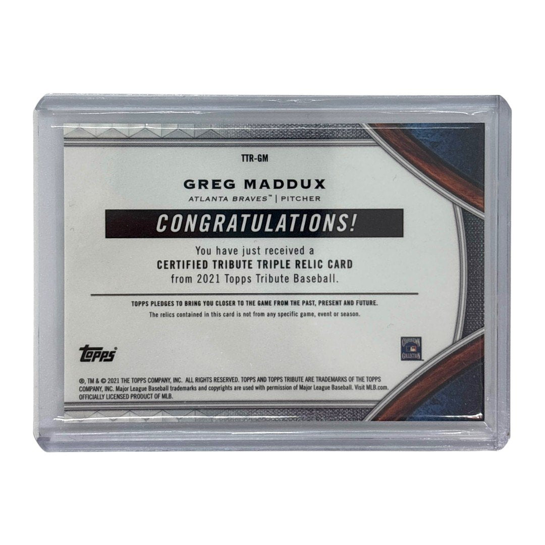 TOPPS MLBカード TRIBUTE GREG MADDUX ATLANTA BRAVES 50/50 #TTR-GM 中古 IT1