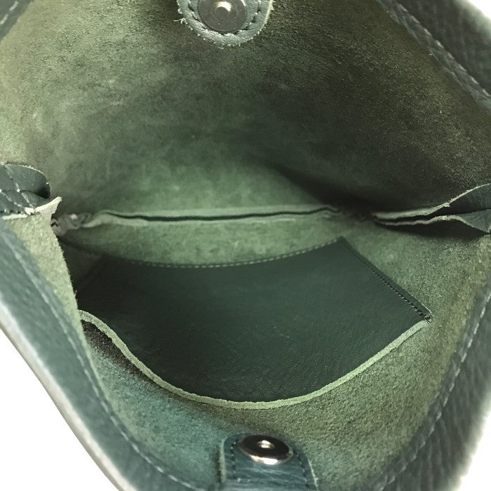 Hender Scheme エンダースキーマ ショルダーバッグ ユニセックス レザー スモール 斜め掛け グリーン 中古 T1
