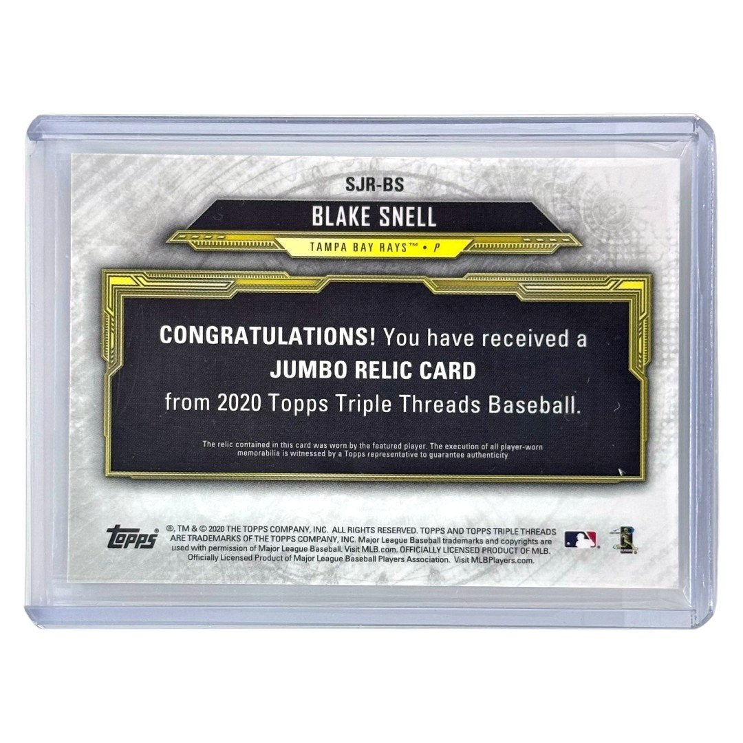 TOPPS MLBカード TRIPLE THREADS BLAKE SNELL TAMPA BAY RAYS /9 #SJR-BS 中古 IT1