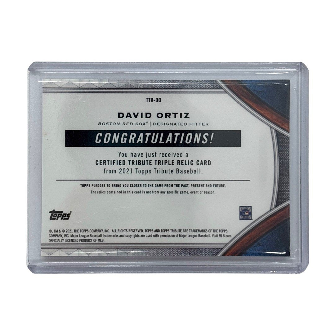 TOPPS MLBカード TRIBUTE DAVID ORTIZ BOSTON RED SOX 16/25 #TTR-DO 中古 IT1