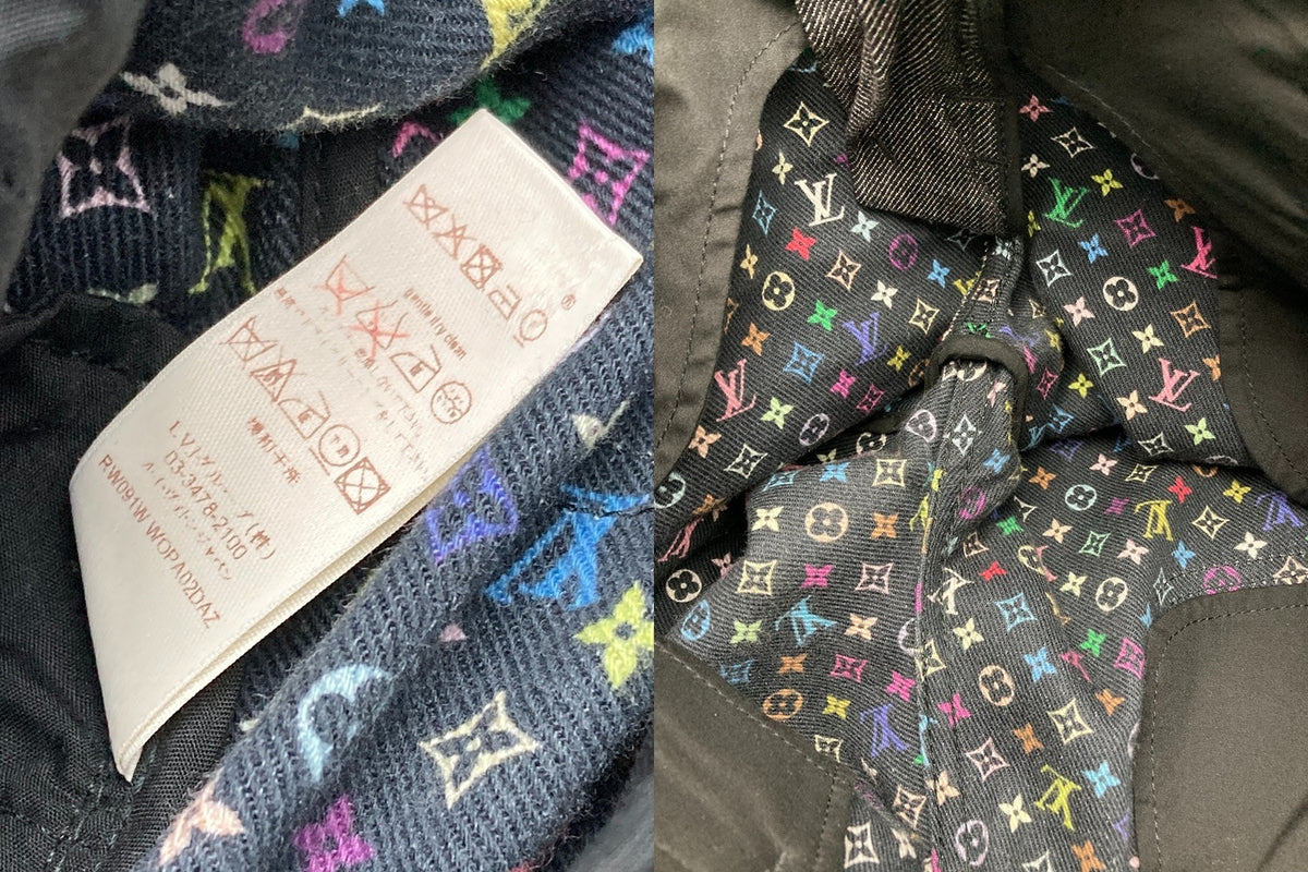 LOUIS VUITTON ルイヴィトン モノグラム マルチカラー クロップド デニムパンツ RW091W WOPA02DAZ サイズ38 レディース 中古 D4