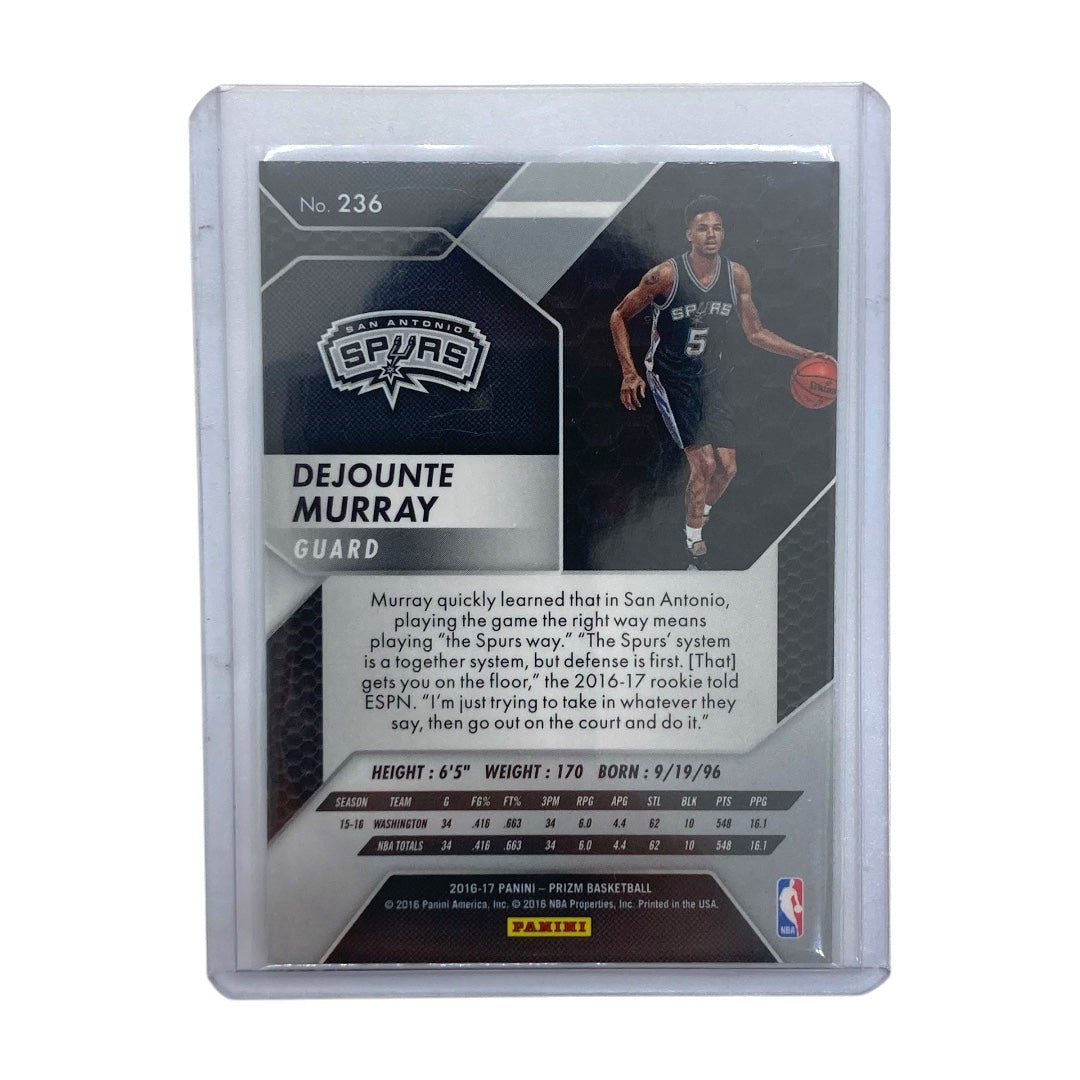 PANINI NBAカード PRIZM DEJOUNTE MURRAY SPURS #236 中古 IT2