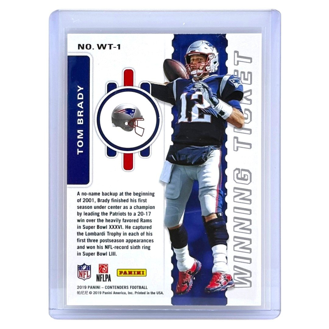 PANINI NFLカード CONTENDERS TOM BRADY PATRIOTS #WT-1 中古 IT1