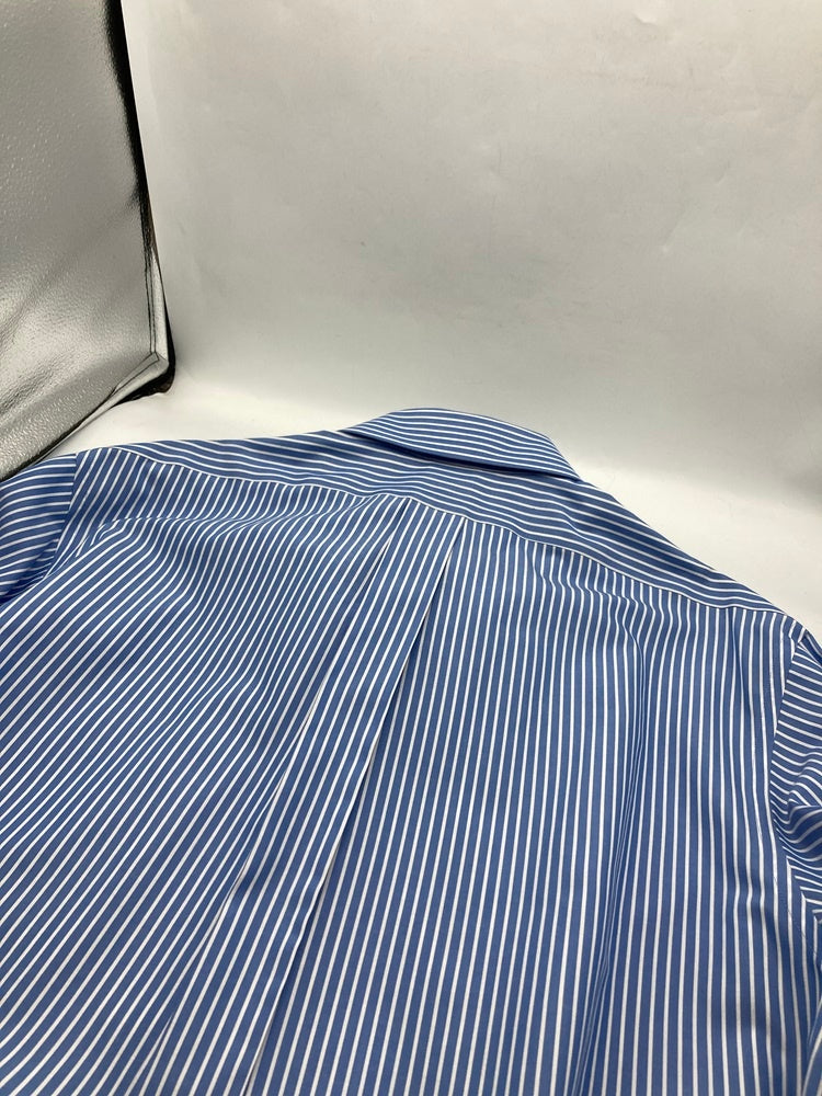 Brooks Brothers 346 ブルックスブラザーズ ボタンダウン ストライプ 長袖シャツ スリムフィット サイズ16 1/2 中古 D4