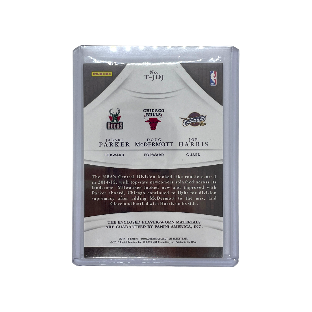 PANINI NBAカード IMMACULATE COLLECTION JABARI PARKER DOUG McDERMOTT JOE HARRIS 27/99 #T-JDJ 中古 IT1