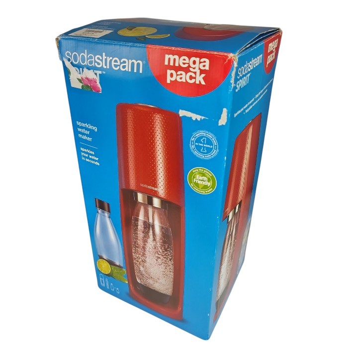 【未使用品】 sodastream SPIRIT ソーダストリーム スピリット 本体&ガスシリンダーセット SSM1067 中古 H4