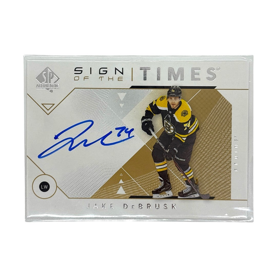 UPPER DECK NHLカード SP AUTHENTIC JAKE DEBRUSK BRUINS #SOTT-JD 中古 IT1