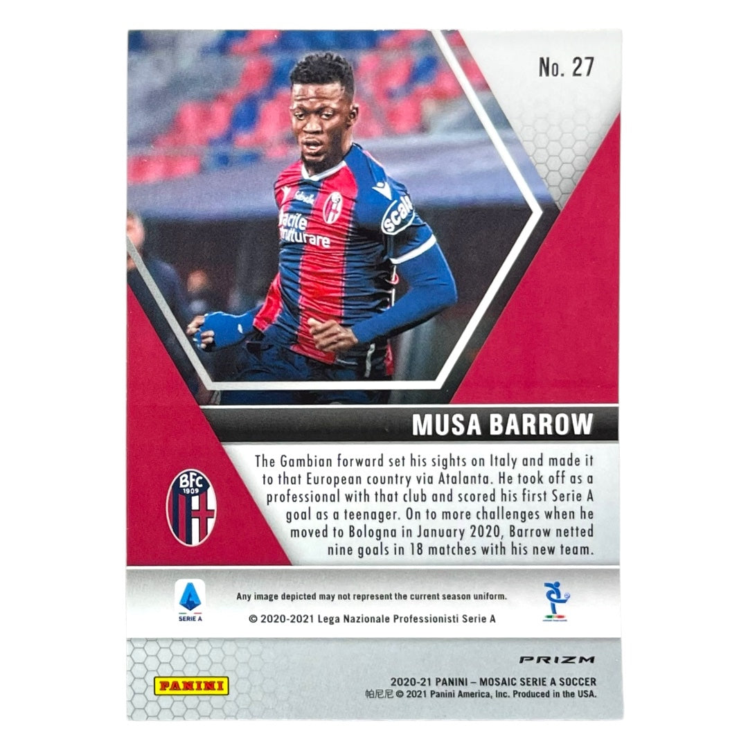 PANINI サッカーカード MOSAIC SERIE A PRIZM MUSA BARROW BOLOGNA #27 中古 IT2