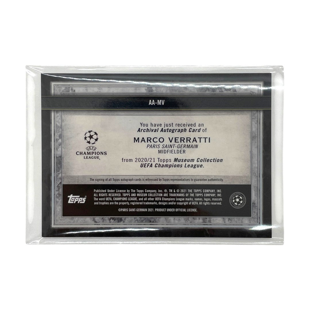 TOPPS サッカーカード MUSEUM COLLECTION ARCHIVAL AUTOGRAPH MARCO VERRATTI PARIS SAINT GERMAIN 45/75 #AA-MV 中古 IT1