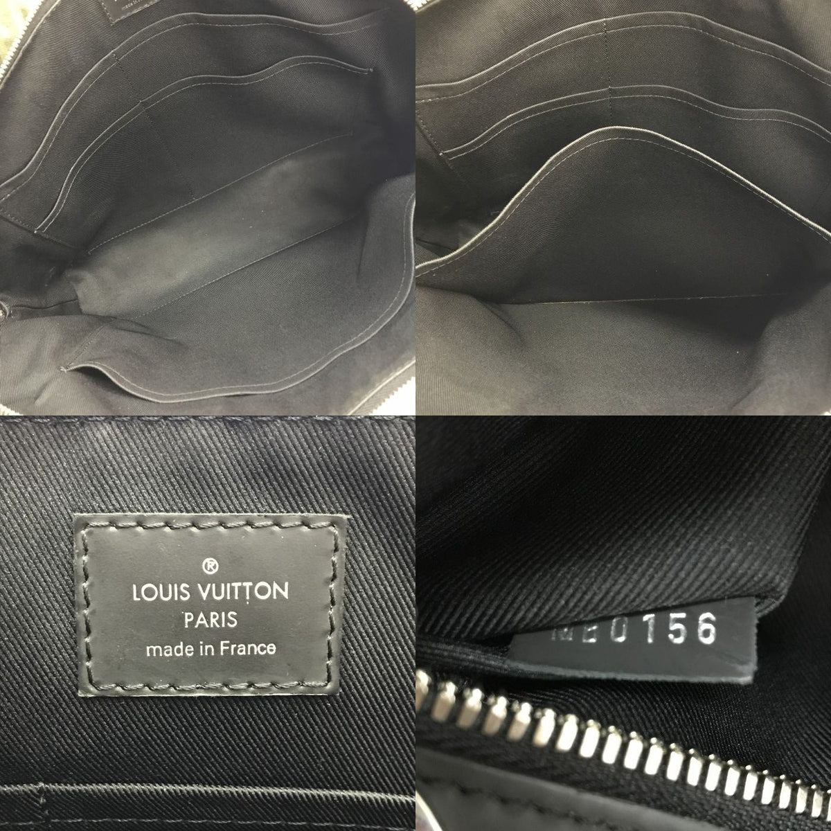 LOUIS VUITTON ルイヴィトン ダミエ グラフィット ポルトドキュマン ジュール ブリーフケース メンズ ビジネスバッグ A4収納 グレー N48260 中古 T1