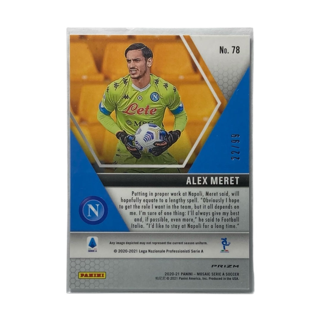 PANINI サッカーカード MOSAI LALIGA PRIZM ALEX MERET NAPOLI /99 #78 中古 IT2