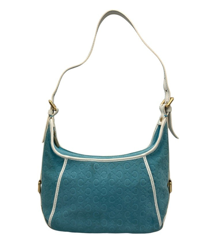 CELINE セリーヌ Cマカダム スエード ショルダーバッグ 中古 D4