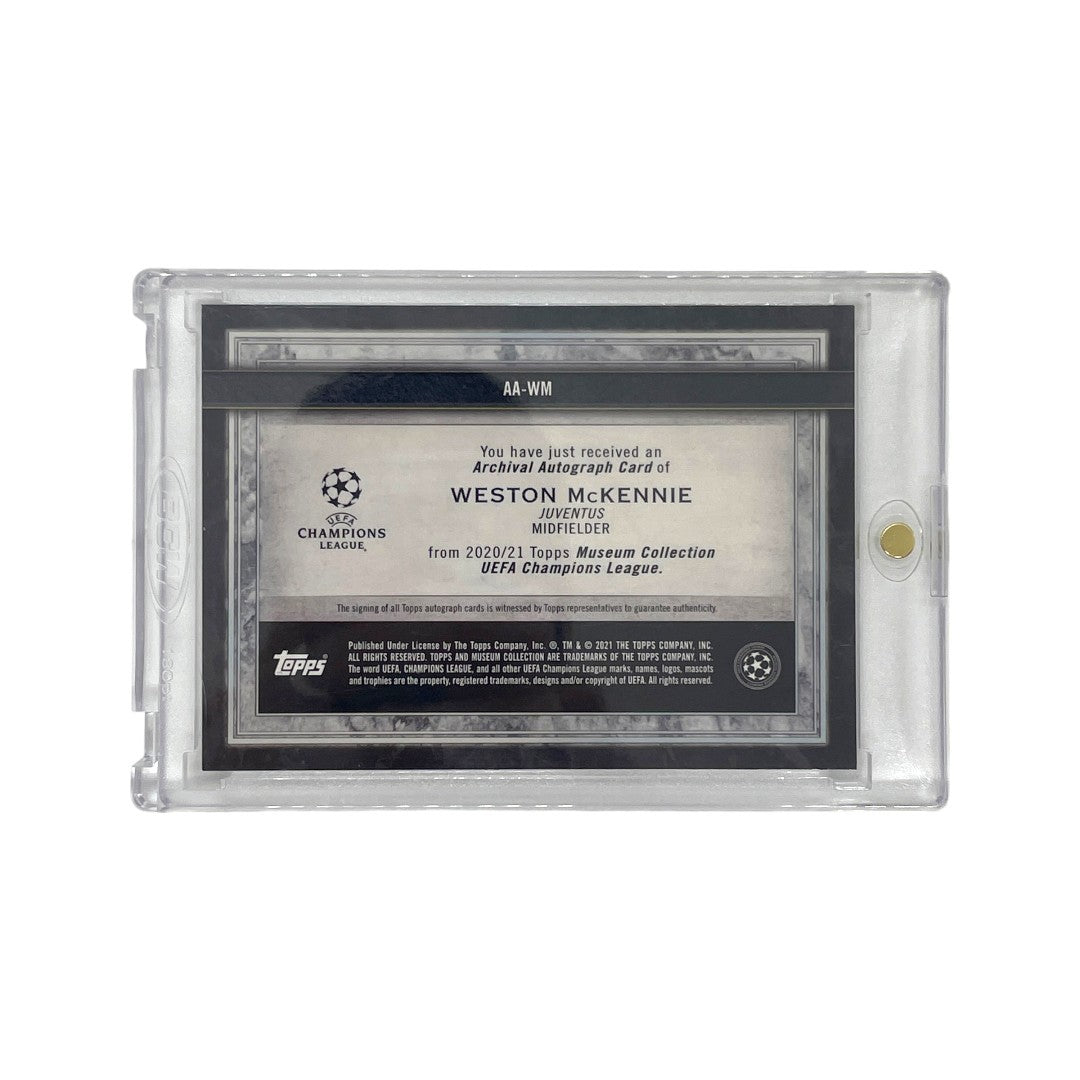 TOPPS サッカーカード MUSEUM COLLECTION ARCHIVAL AUTOGRAPH WESTON McKENNIE JUVENTUS 01/75 #AA-WM 中古 IT1