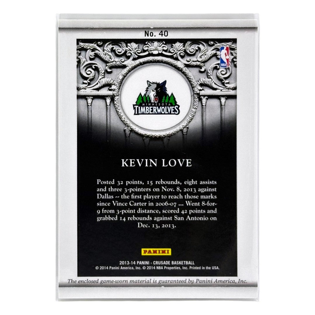 PANINI NBAカード CRUSADE KEVIN LOVE TIMBERWOLVES /299 #40 中古 IT1