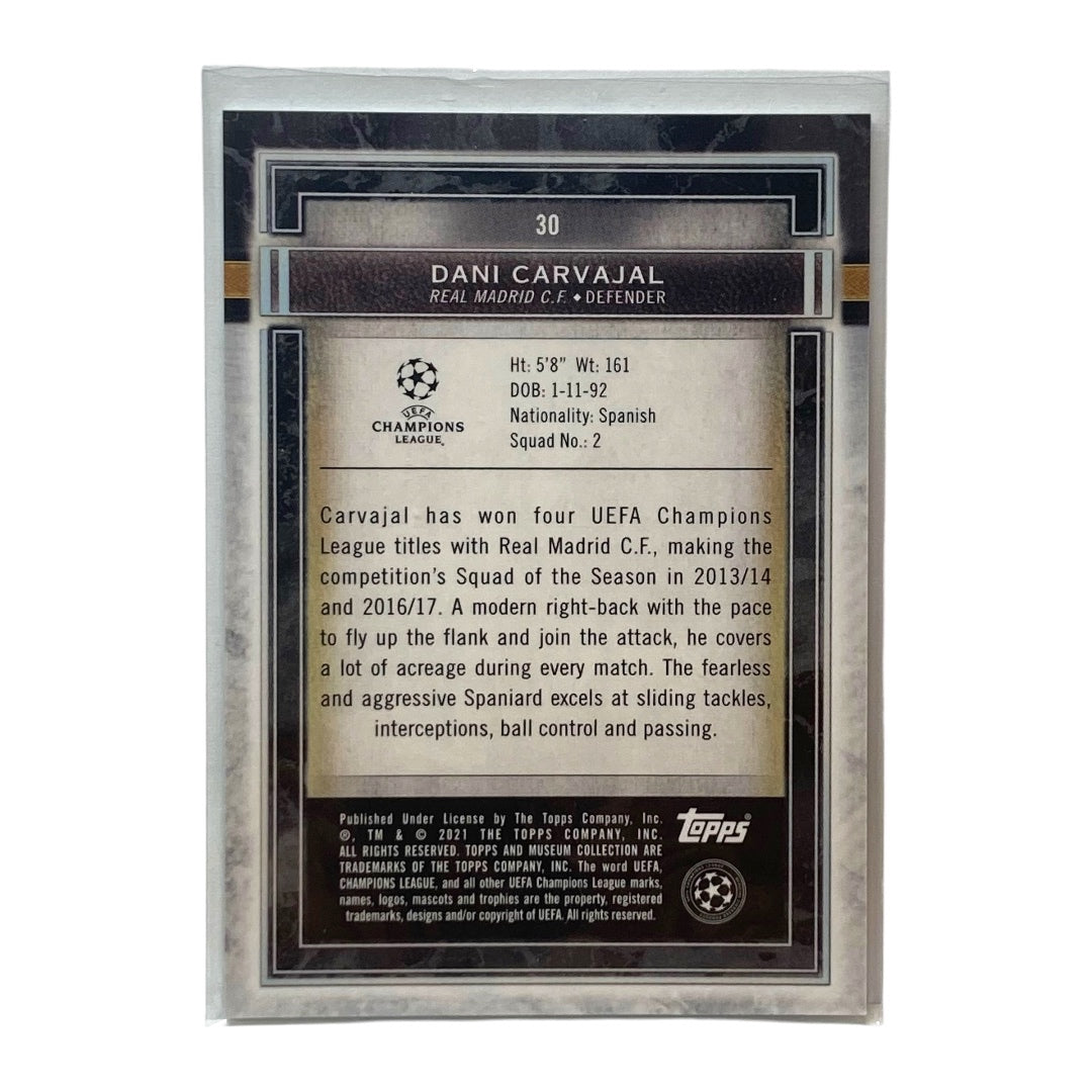 TOPPS サッカーカード MUSEUM COLLECTION DANI CARVAJAL REAL MADRID 09/75 #30 中古 IT2