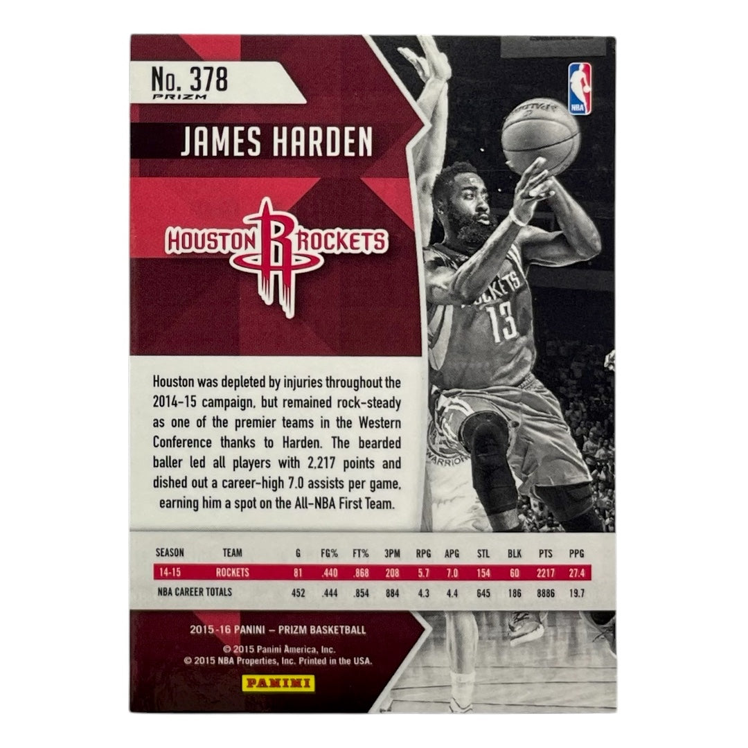 PANINI NBAカード PRIZM JAMES HARDEN ROCKETS #378 中古 IT2