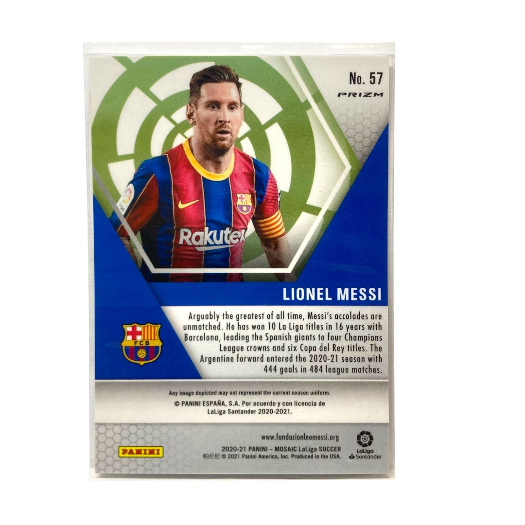PANINI サッカーカード MOSAIC LALIGA PRIZM LIONEL MESSI BARCELONA #57 中古 IT2