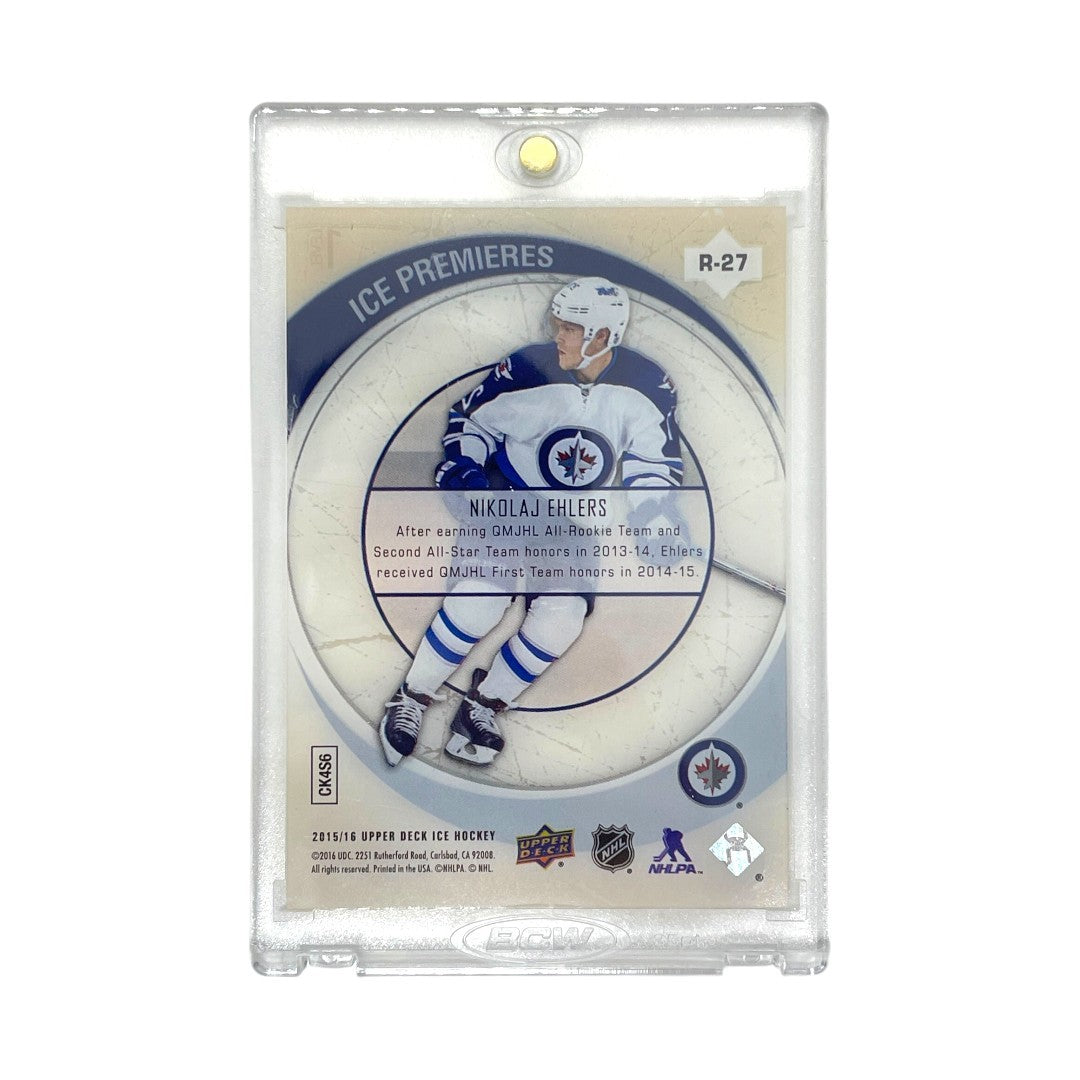UPPER DECK NHLカード ICE PREMIERES NIKOLAJ EHLERS WINNIPEG JETS 091/149 #R-27 中古 IT1
