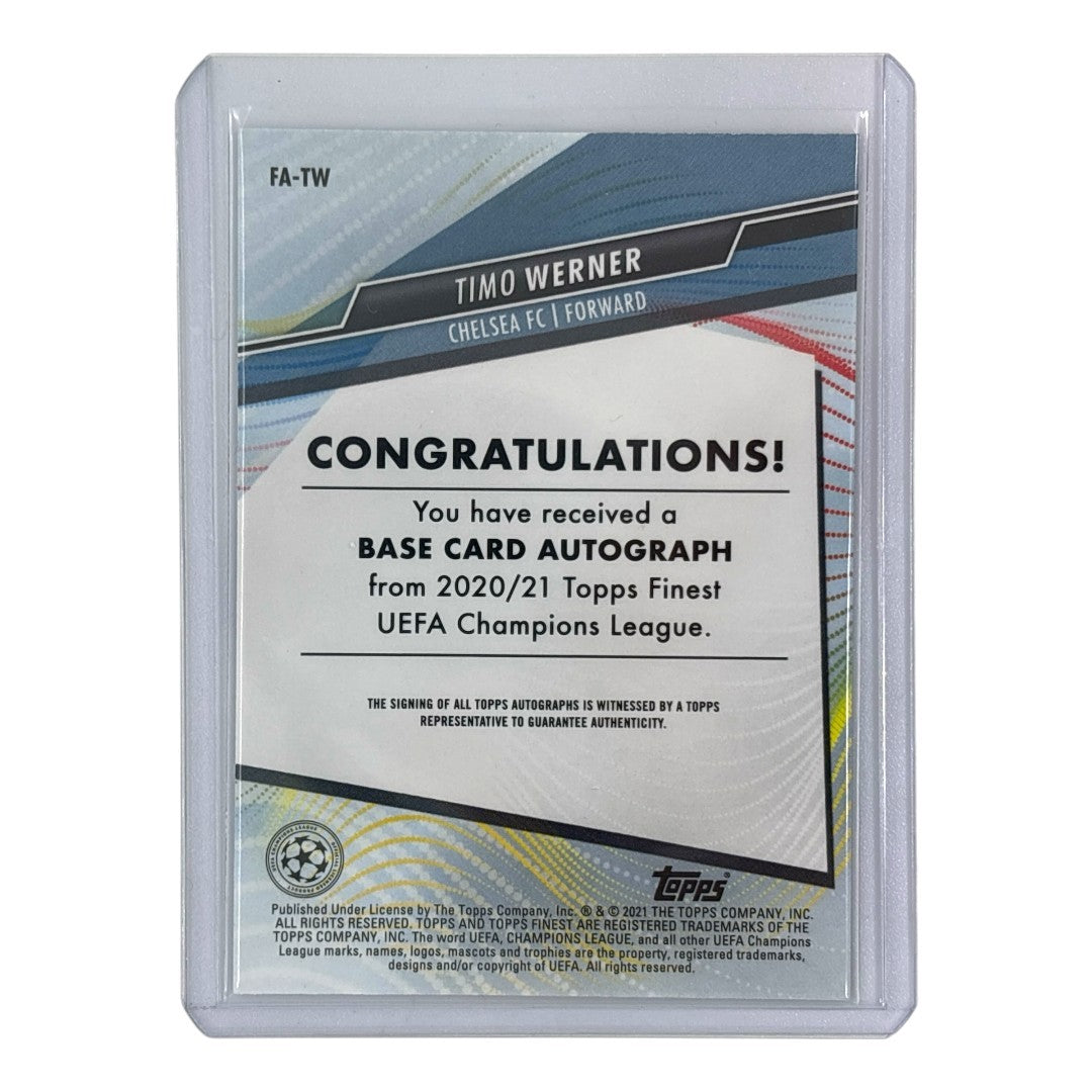 TOPPS サッカーカード FINEST TIMO WERNER CHELSEA #FA-TW 中古 IT1