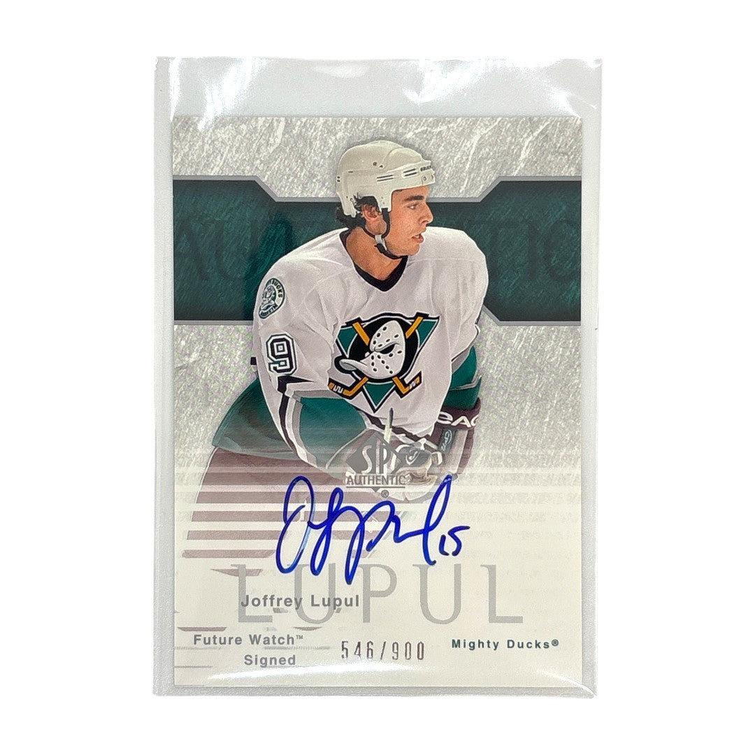 UPPER DECK NHLカード SP AUTHENTIC JOFFREY LUPUL MIGHTY DUCKS 546/900 #136 中古 IT1